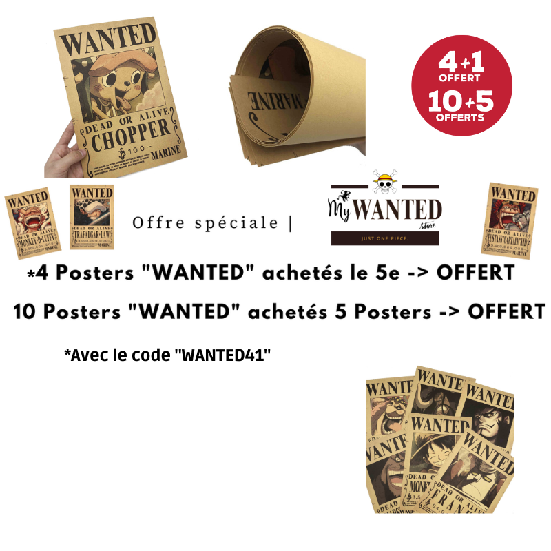 Poster Avis de Recherche Nicco Robbin Wanted - Achetez des produits One  piece officiels dans la Onepieceshop