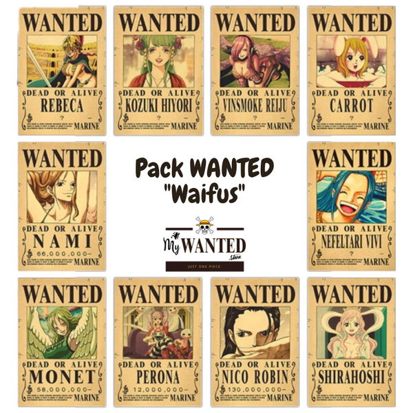 PACK WANTED - "Waifus" (10)