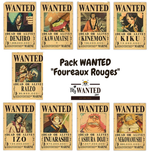 PACK WANTED - Fourreaux Rouges (9)