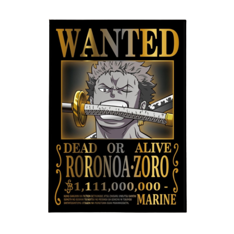 BLACK WANTED - Roronoa Zoro (1.1M) [One Piece]