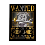 BLACK WANTED - Roronoa Zoro (1.1M) [One Piece]