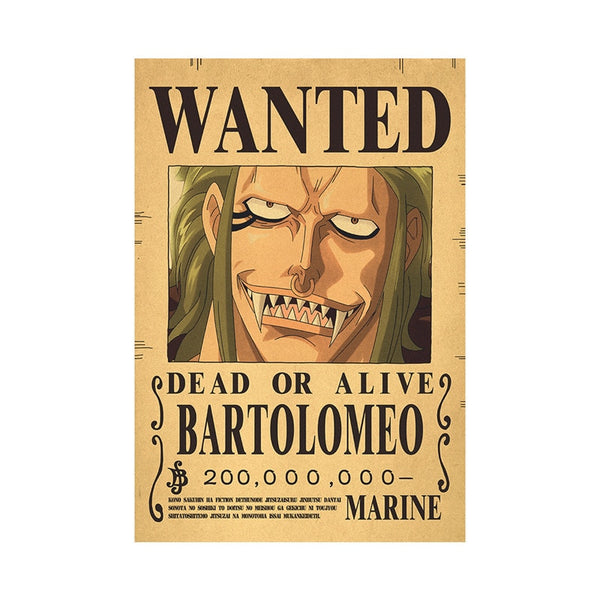 WANTED - Bartolomeo [One Piece]