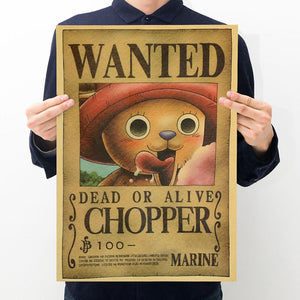Poster Avis de Recherche Chopper Wanted - Achetez des produits One piece  officiels dans la Onepieceshop
