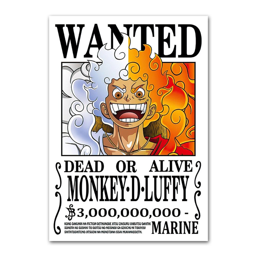 WHITE WANTED - Monkey D. Luffy (WANO) [One Piece] – MyWantedStore